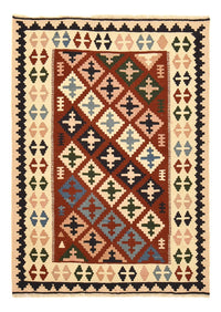 Kelim Carpet - orientalisk matta - 142 x 100 cm - flerfärgad