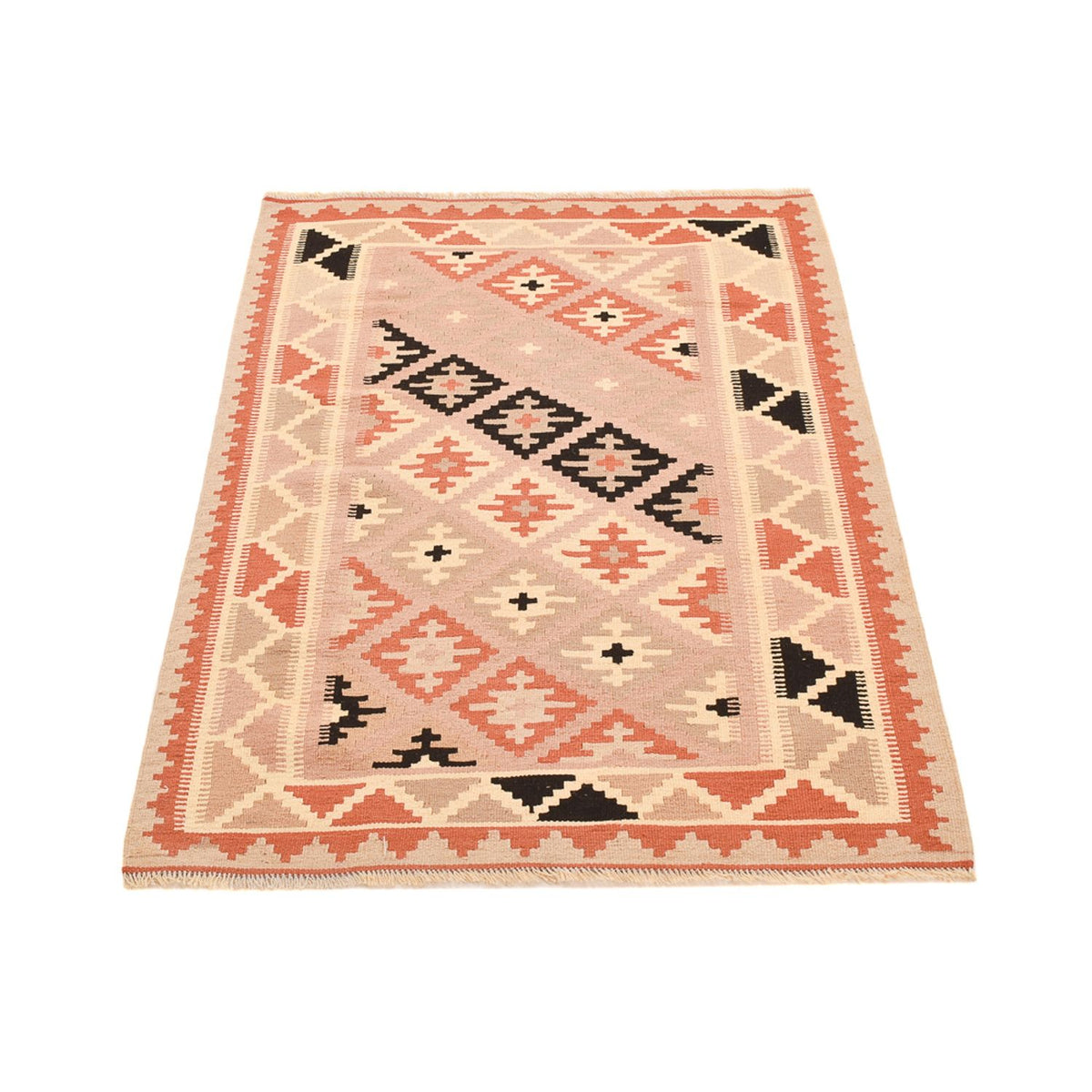 Kelim Carpet - orientalisk matta - 150 x 100 cm - flerfärgad