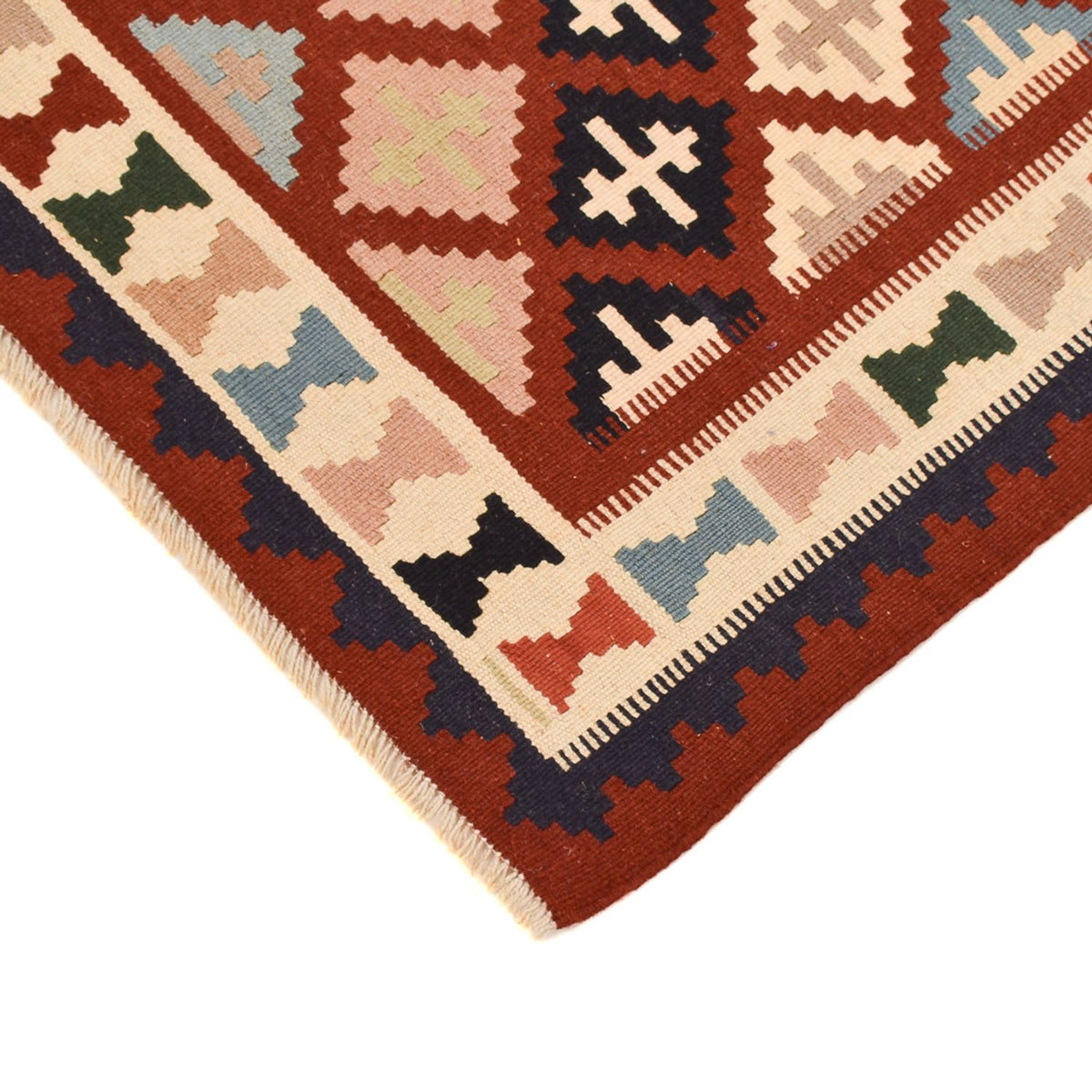 Kelim Carpet - orientalisk matta - 150 x 100 cm - flerfärgad