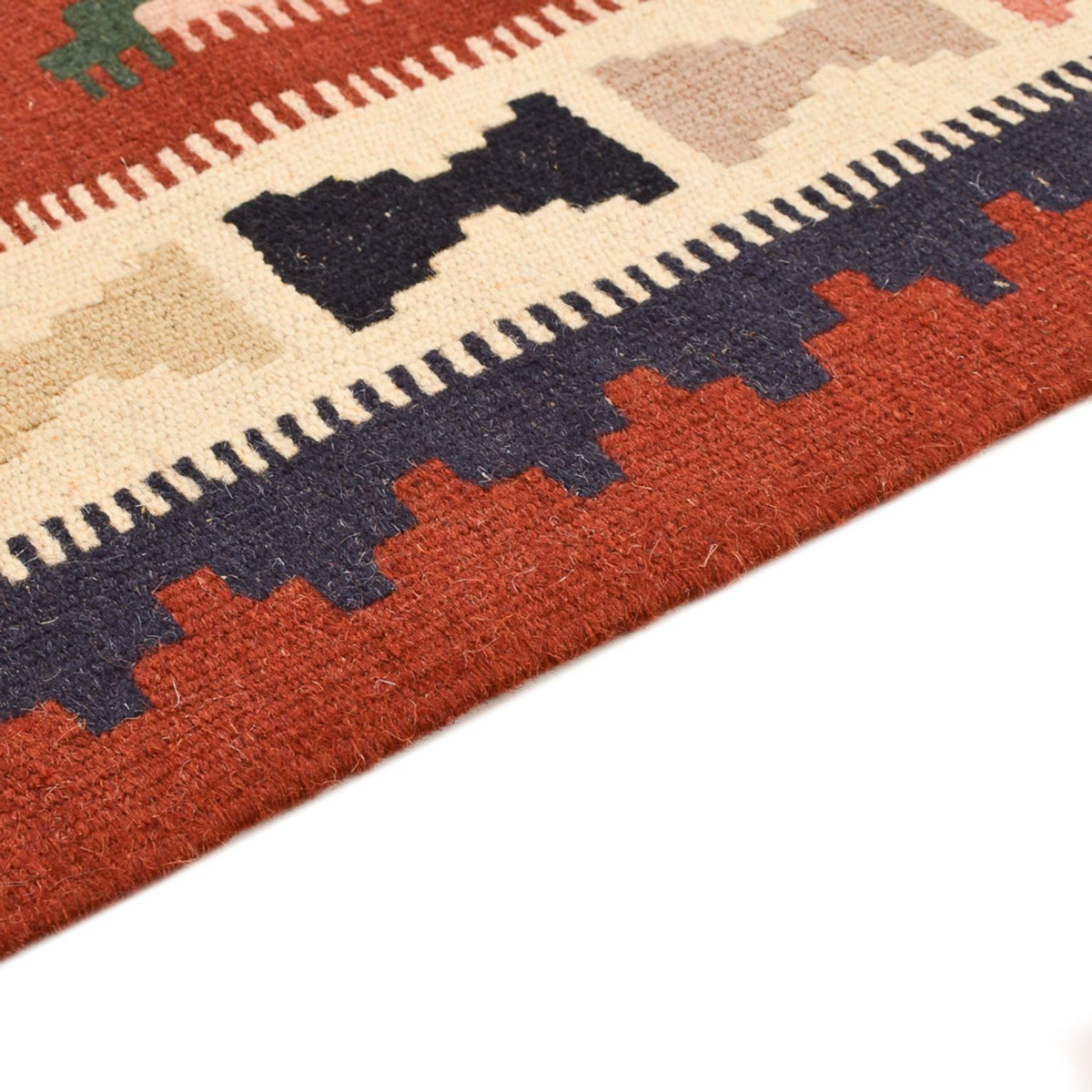 Kelim Carpet - orientalisk matta - 150 x 100 cm - flerfärgad