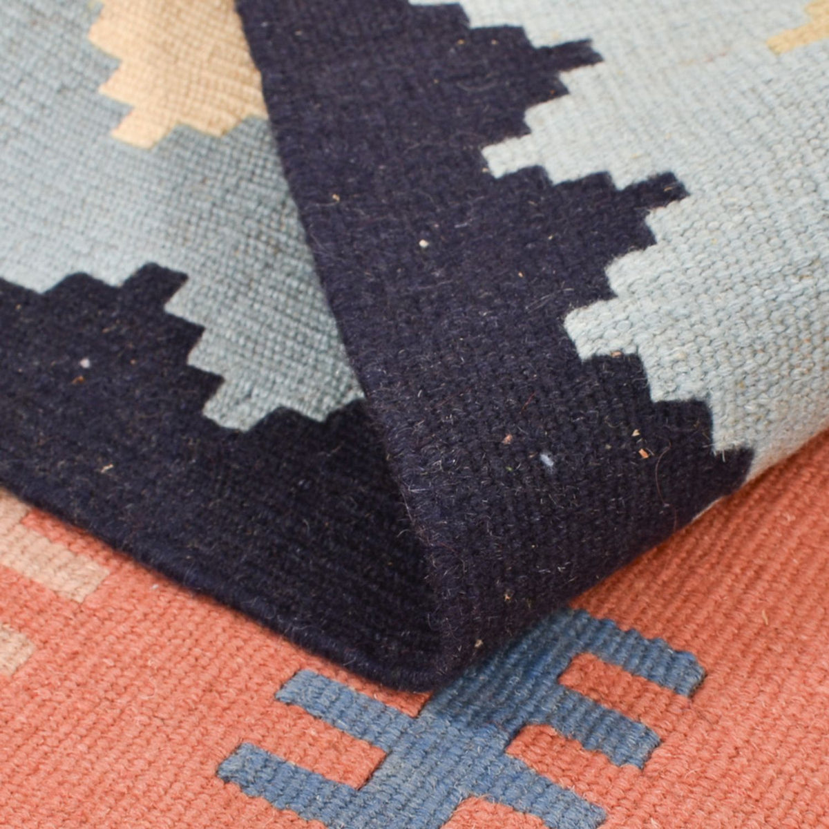 Kelim Carpet - orientalisk matta - 143 x 100 cm - flerfärgad