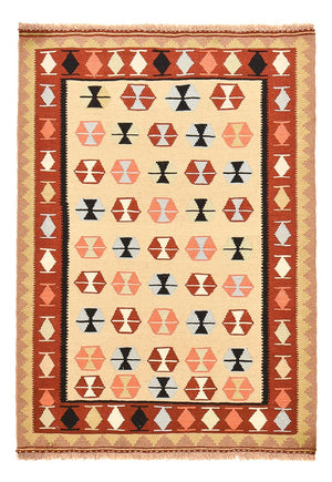 Kelim Carpet - orientalisk matta - 152 x 107 cm - flerfärgad