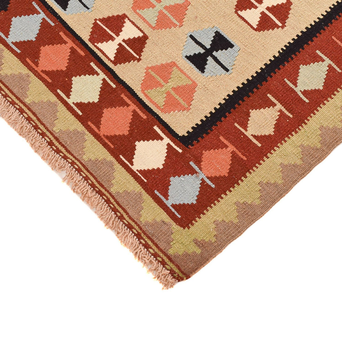 Kelim Carpet - orientalisk matta - 152 x 107 cm - flerfärgad