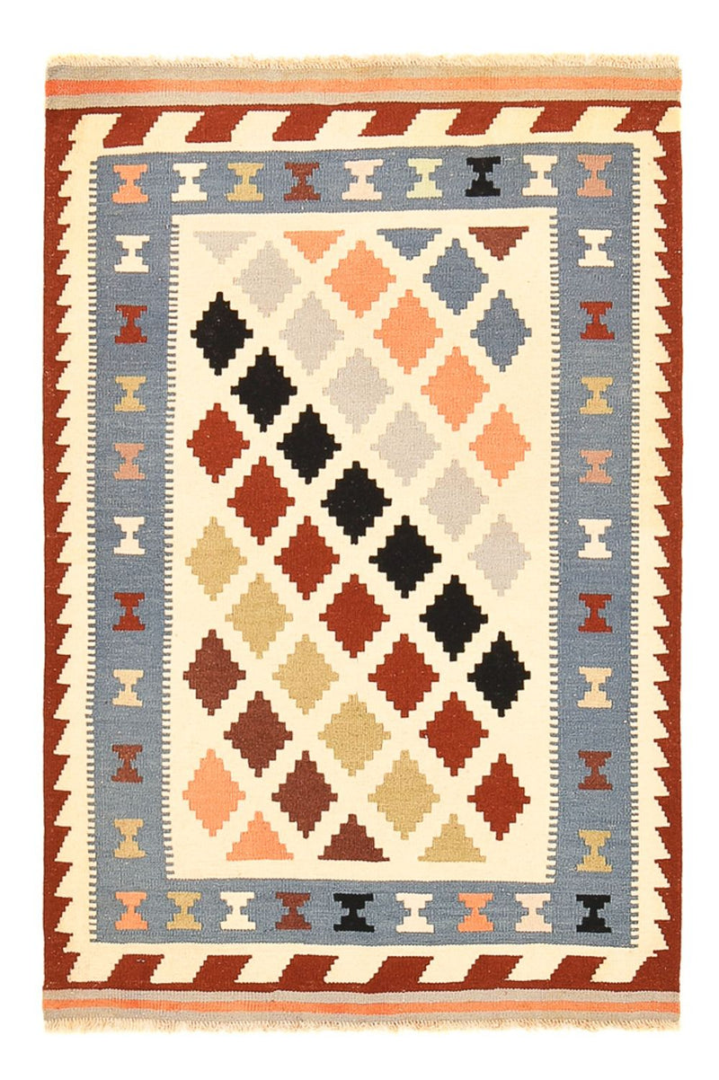 Kelim Carpet - orientalisk matta - 147 x 100 cm - flerfärgad