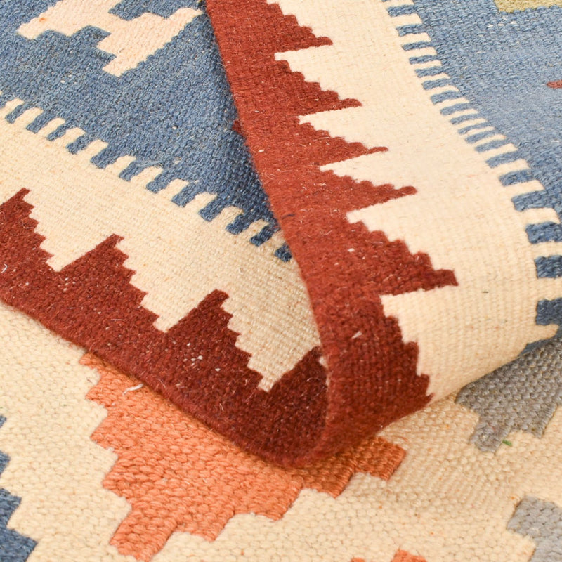 Kelim Carpet - orientalisk matta - 147 x 100 cm - flerfärgad