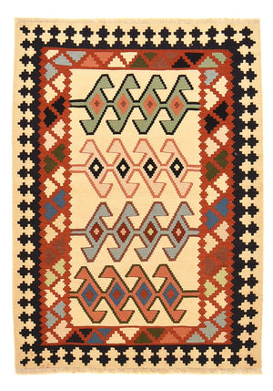 Kelim Carpet - orientalisk matta - 147 x 105 cm - flerfärgad