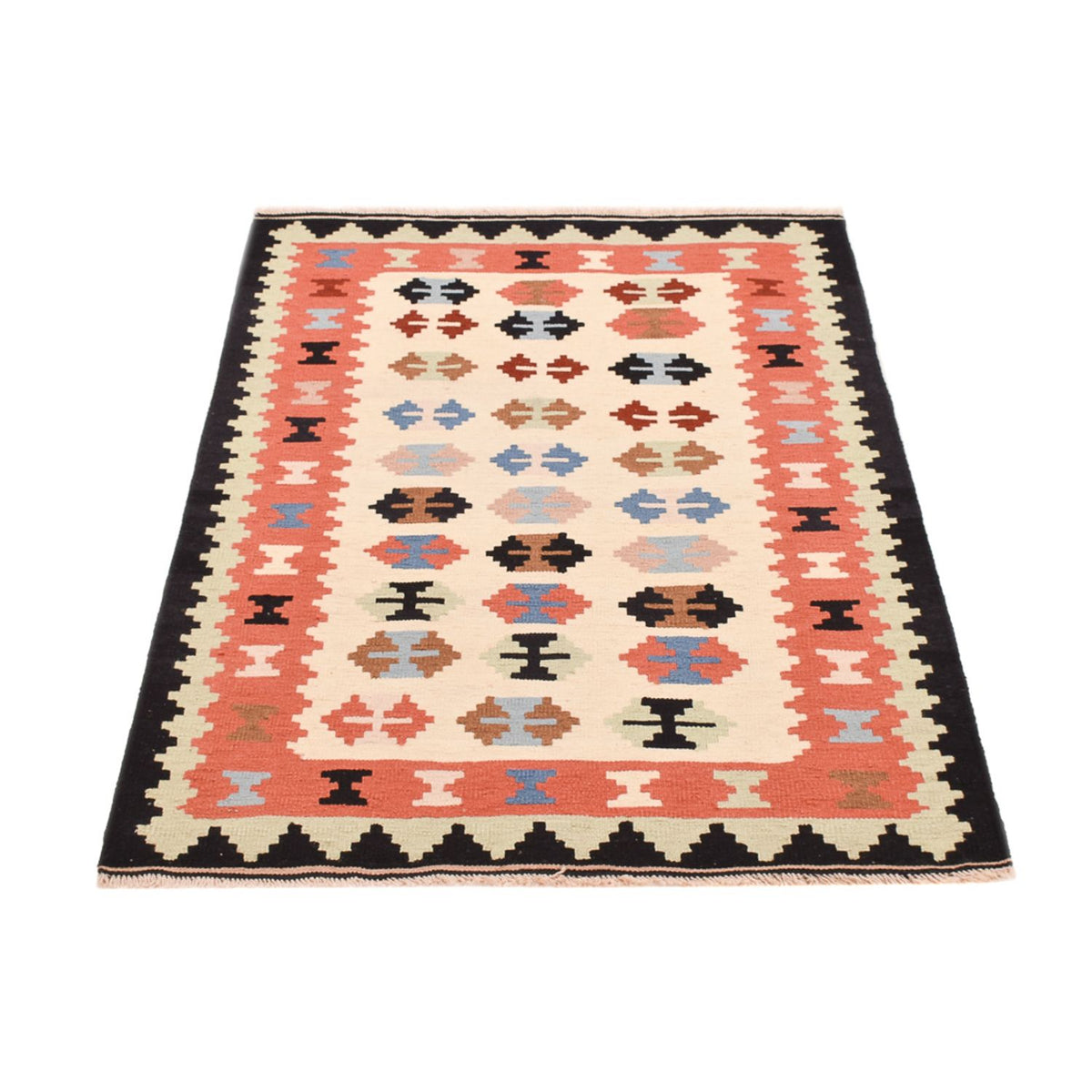 Kelim Carpet - orientalisk matta - 150 x 105 cm - flerfärgad