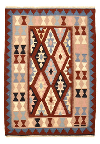 Kelim Carpet - orientalisk matta - 142 x 100 cm - flerfärgad