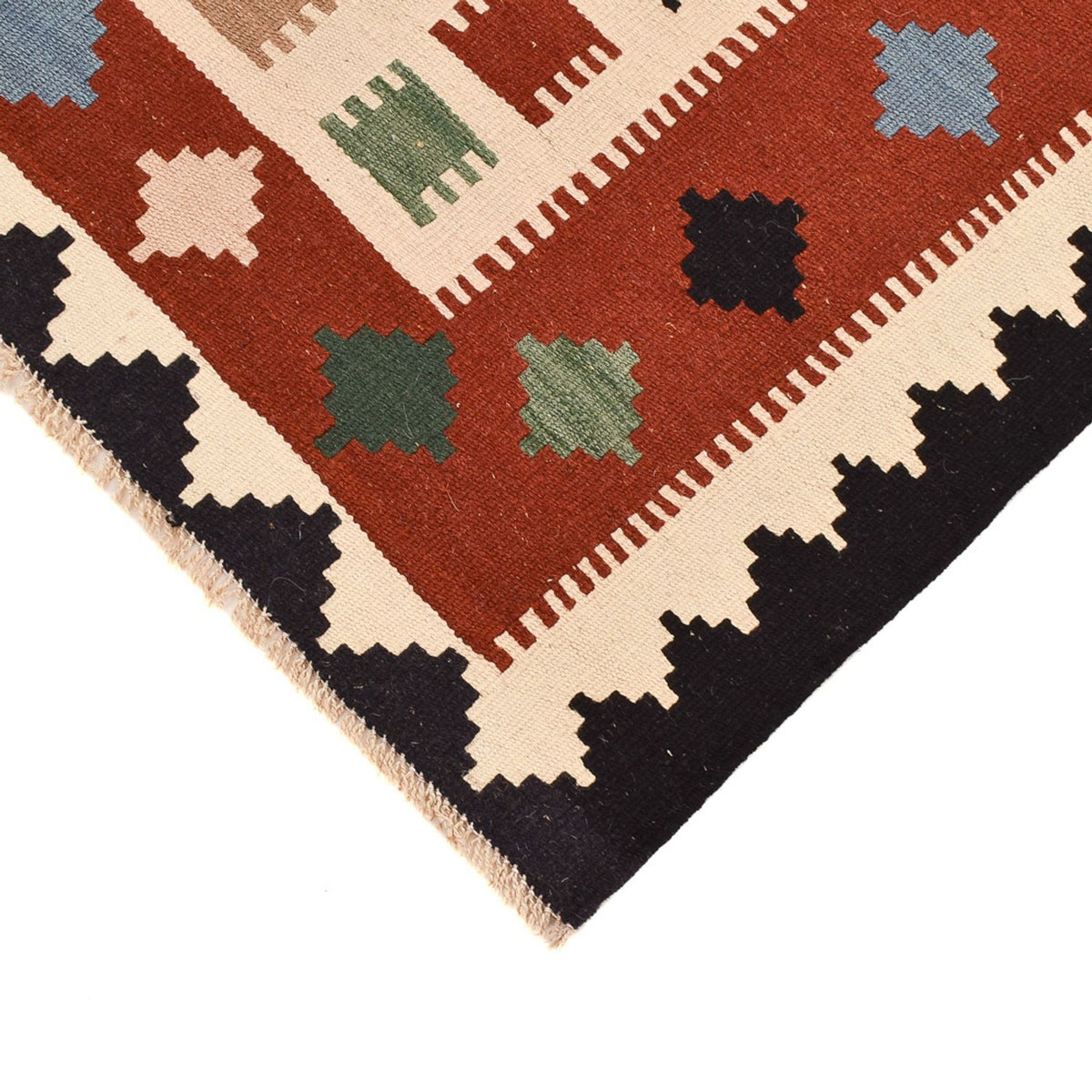 Kelim Carpet - orientalisk matta - 146 x 103 cm - flerfärgad