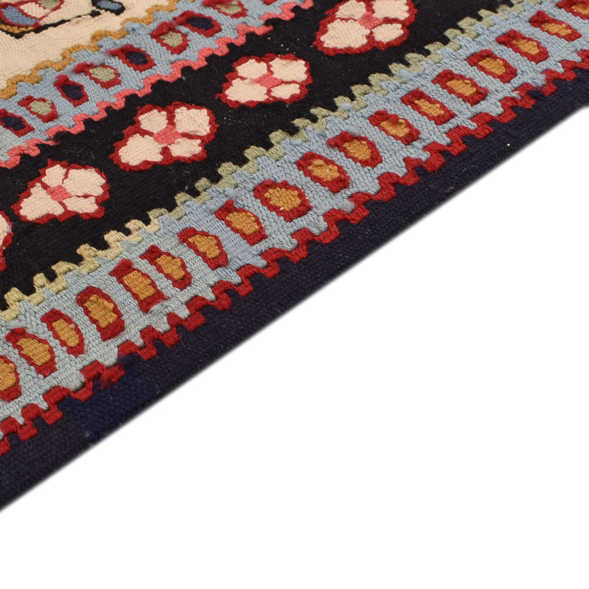 Kelim Carpet - orientalisk matta - 125 x 70 cm - flerfärgad