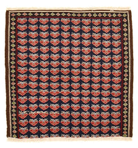 Kelim Carpet - orientalisk matta kvadrat  - 66 x 66 cm - flerfärgad