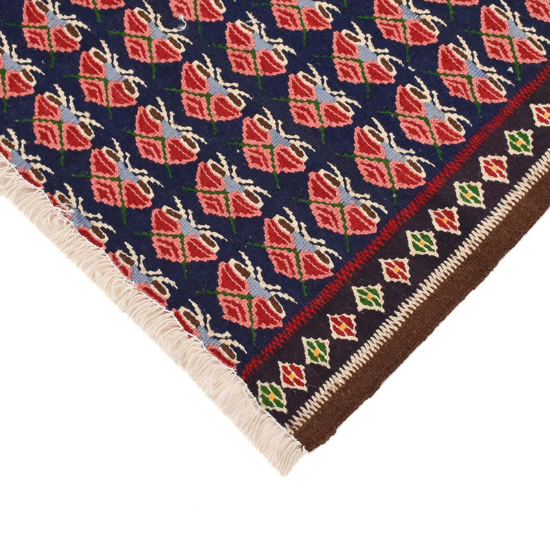 Kelim Carpet - orientalisk matta kvadrat  - 66 x 66 cm - flerfärgad