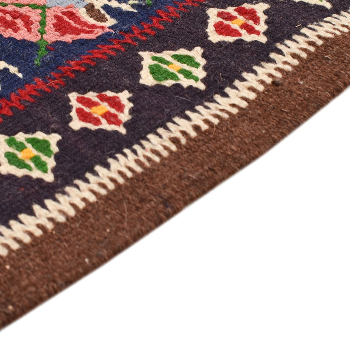 Kelim Carpet - orientalisk matta kvadrat  - 66 x 66 cm - flerfärgad