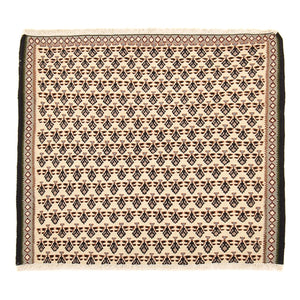 Kelim Carpet - orientalisk matta - 85 x 82 cm - grädde