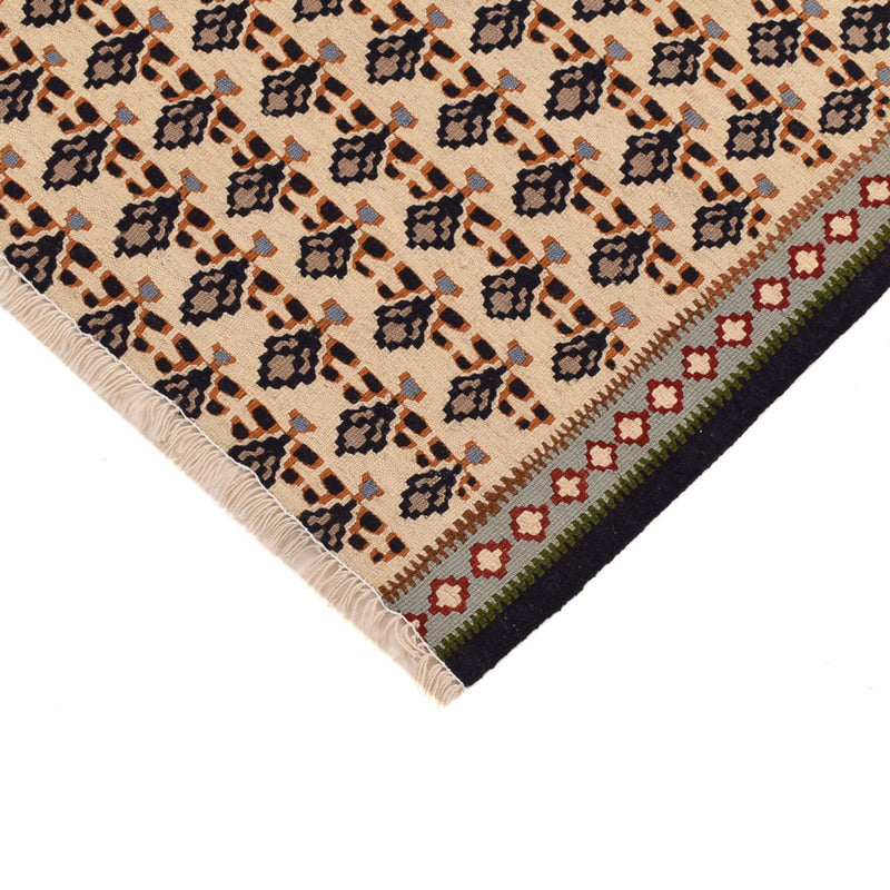 Kelim Carpet - orientalisk matta - 85 x 82 cm - grädde