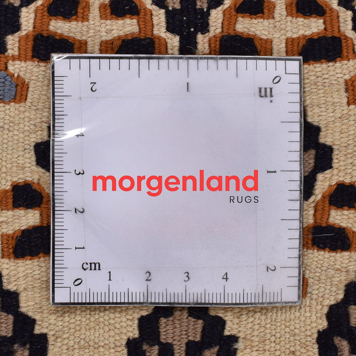 Kelim Carpet - orientalisk matta - 85 x 82 cm - grädde