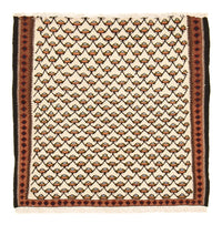 Kelim Carpet - orientalisk matta - 88 x 85 cm - grädde