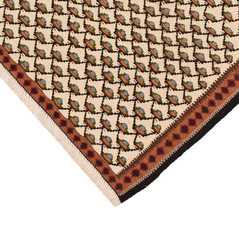 Kelim Carpet - orientalisk matta - 88 x 85 cm - grädde