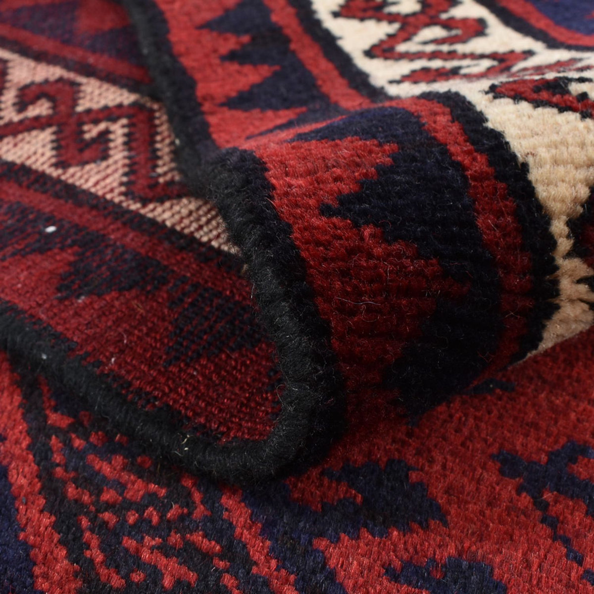 Persisk matta - Nomadic - 260 x 217 cm - bordeaux röd