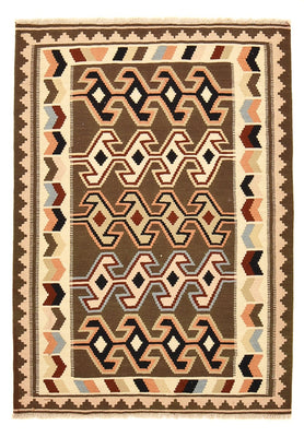 Kelim Carpet - orientalisk matta - 145 x 104 cm - flerfärgad