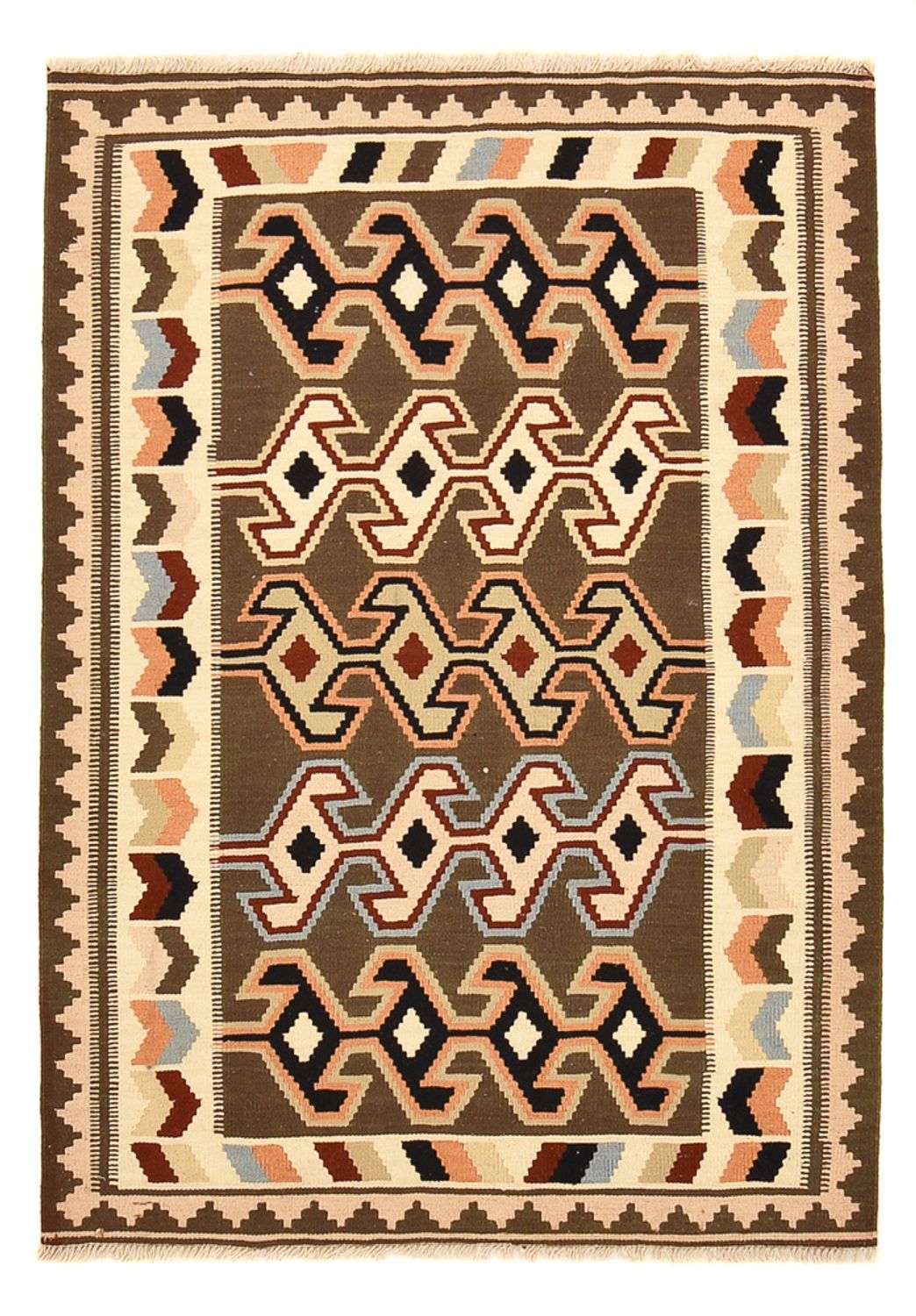 Kelim Carpet - orientalisk matta - 145 x 104 cm - flerfärgad