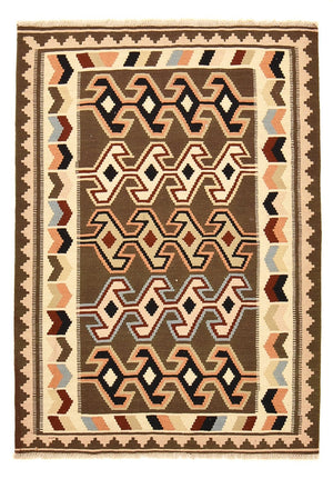 Kelim Carpet - orientalisk matta - 145 x 104 cm - flerfärgad