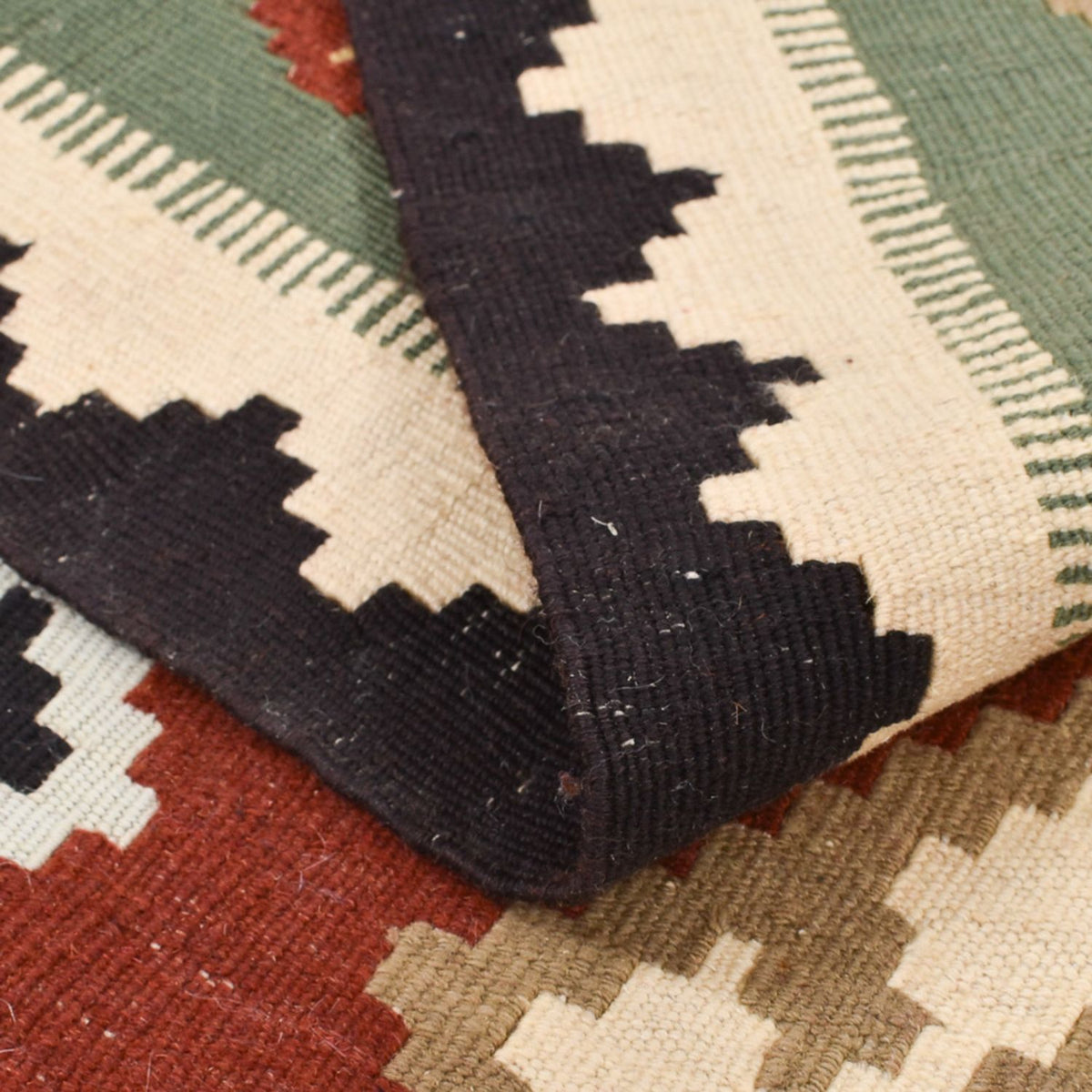 Kelim Carpet - orientalisk matta - 146 x 110 cm - flerfärgad