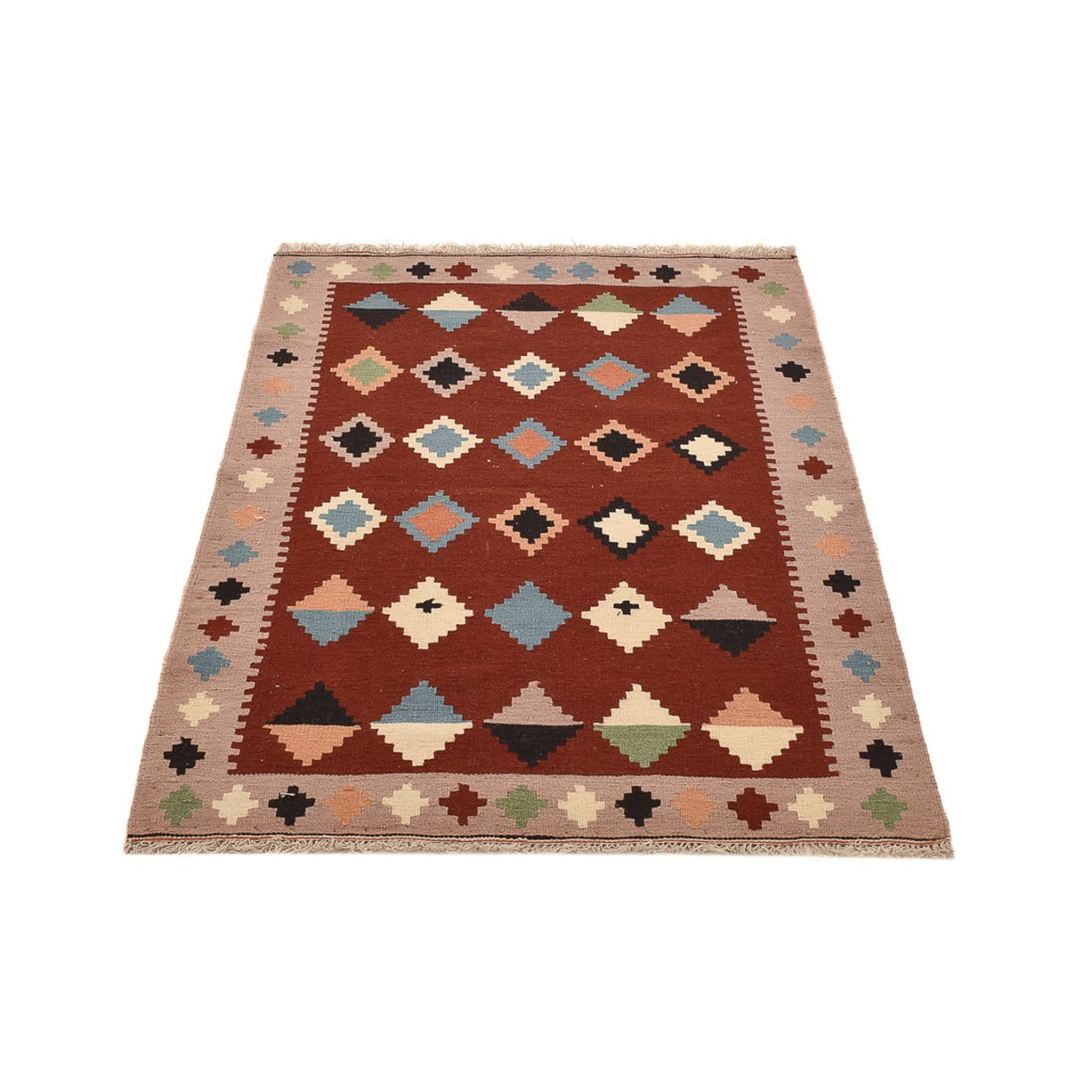 Kelim Carpet - orientalisk matta - 147 x 103 cm - flerfärgad