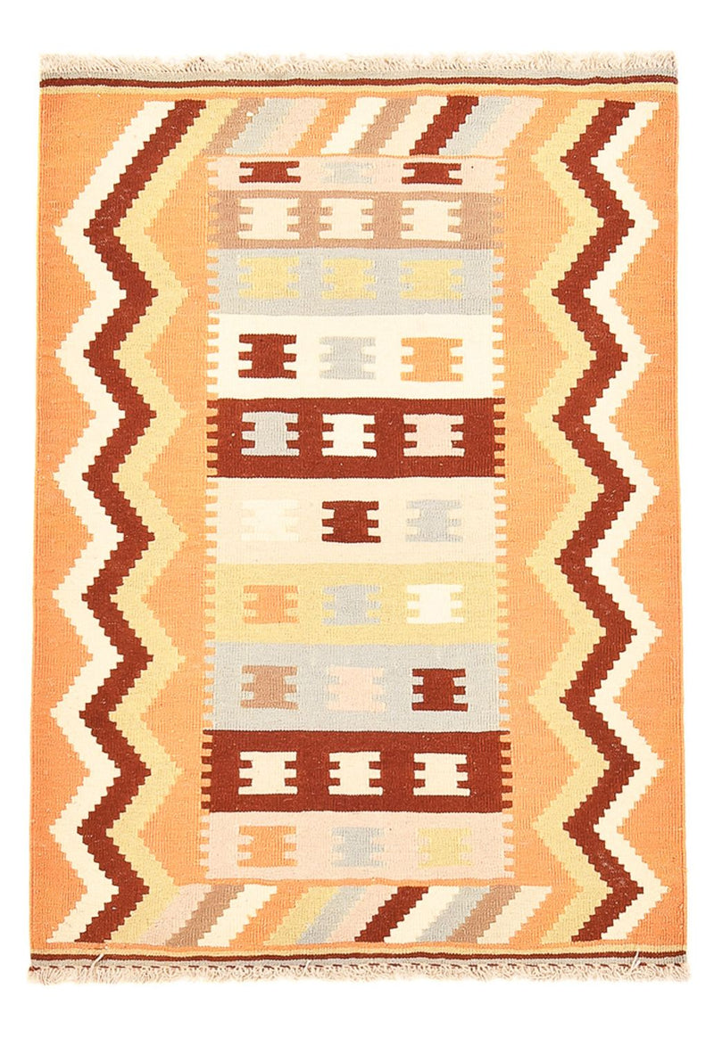 Kelim Carpet - orientalisk matta - 147 x 106 cm - flerfärgad