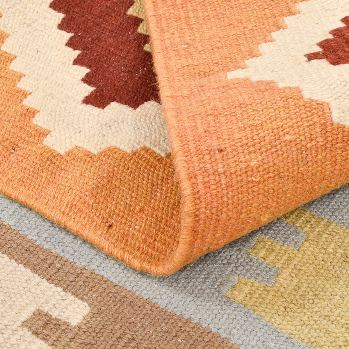 Kelim Carpet - orientalisk matta - 147 x 106 cm - flerfärgad