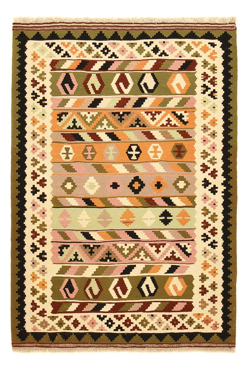 Kelim Carpet - orientalisk matta - 147 x 102 cm - flerfärgad