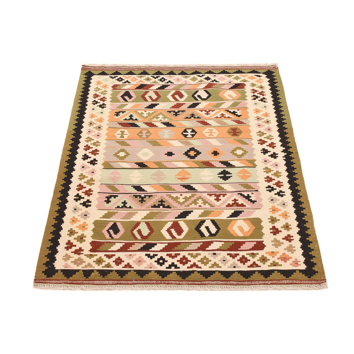 Kelim Carpet - orientalisk matta - 147 x 102 cm - flerfärgad