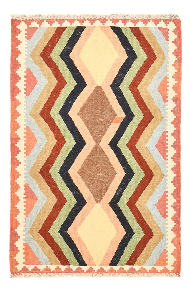 Kelim Carpet - orientalisk matta - 145 x 94 cm - flerfärgad