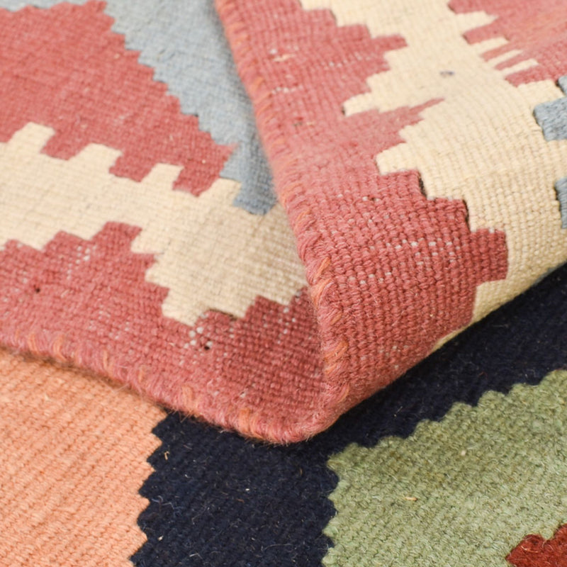 Kelim Carpet - orientalisk matta - 145 x 94 cm - flerfärgad