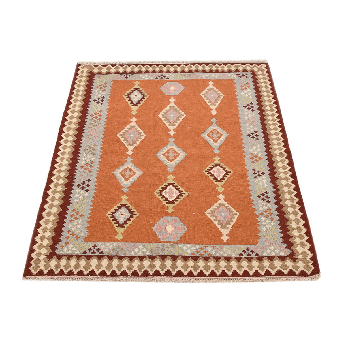 Kelim Carpet - orientalisk matta - 146 x 106 cm - flerfärgad