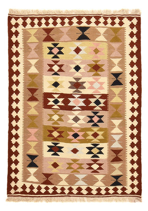 Kelim Carpet - orientalisk matta - 148 x 111 cm - flerfärgad