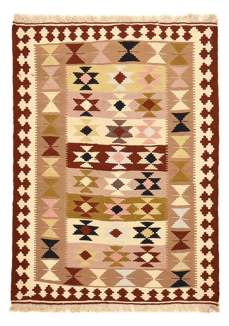 Kelim Carpet - orientalisk matta - 148 x 111 cm - flerfärgad