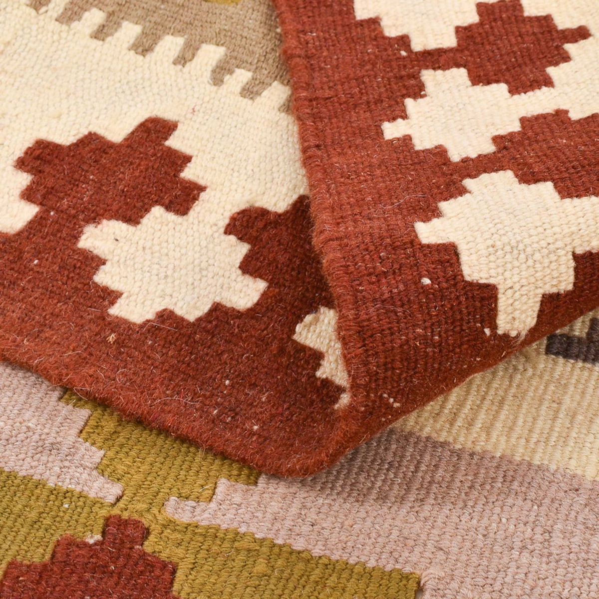 Kelim Carpet - orientalisk matta - 148 x 111 cm - flerfärgad