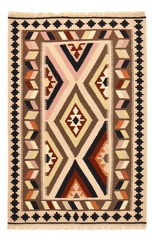 Kelim Carpet - orientalisk matta - 152 x 100 cm - flerfärgad