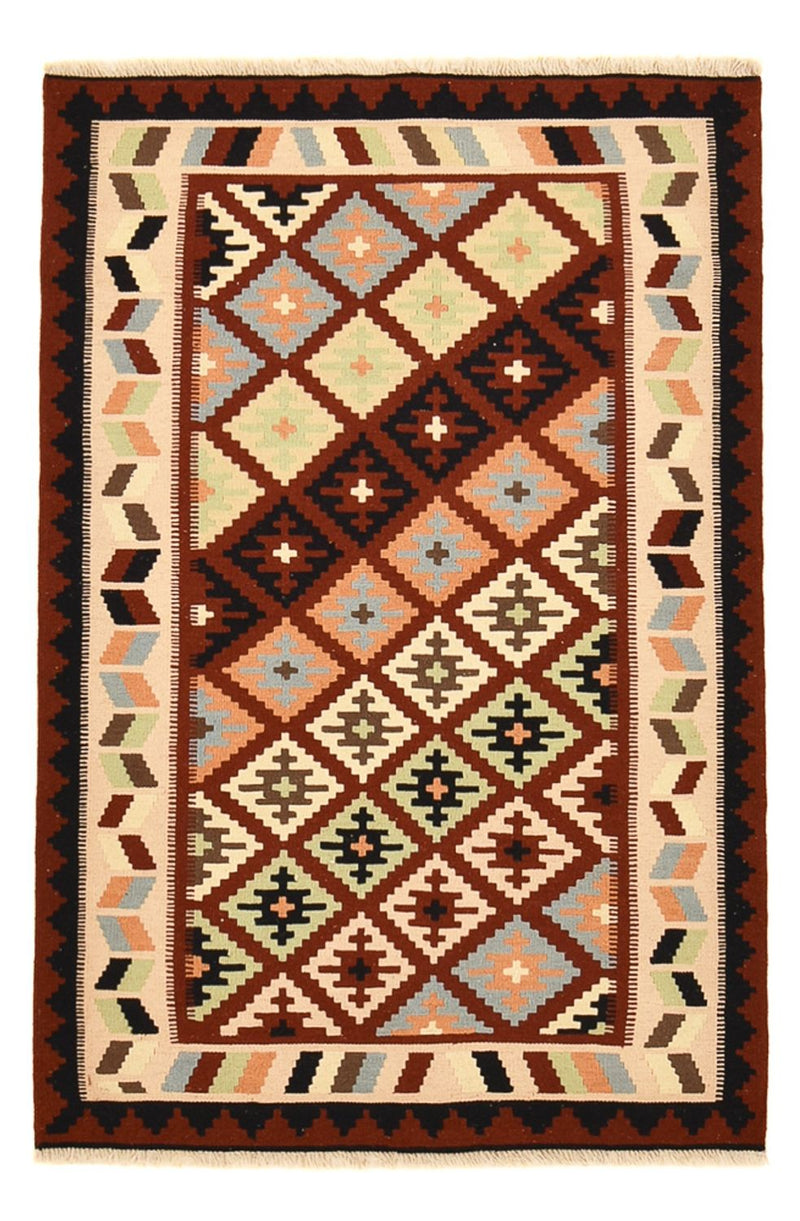 Kelim Carpet - orientalisk matta - 150 x 104 cm - flerfärgad