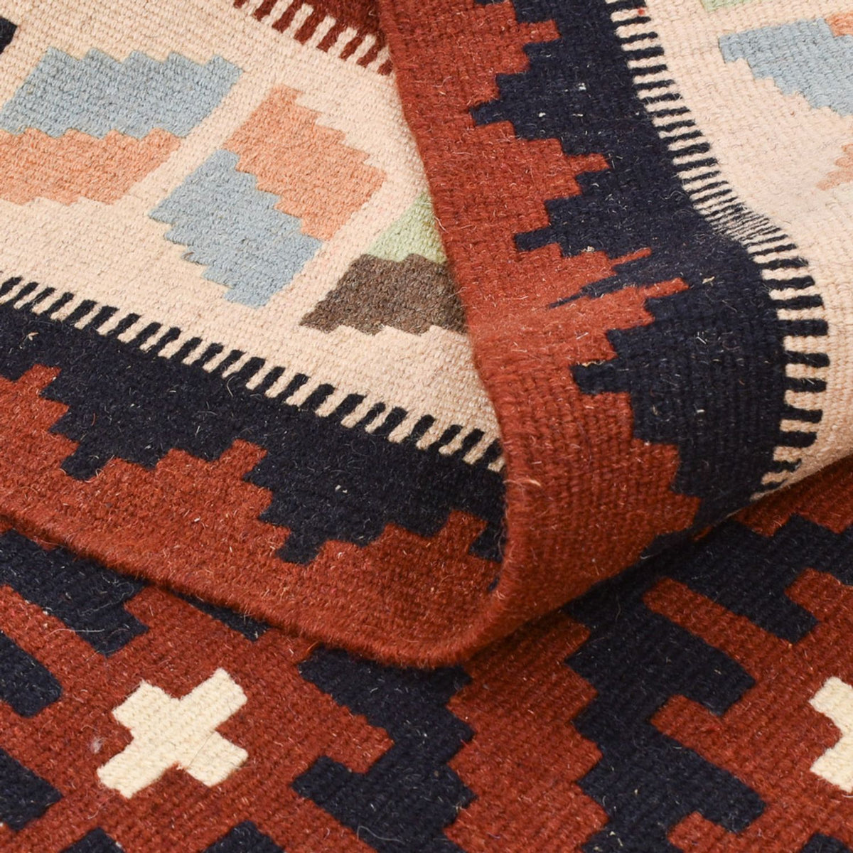 Kelim Carpet - orientalisk matta - 150 x 104 cm - flerfärgad