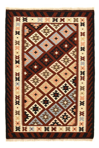 Kelim Carpet - orientalisk matta - 146 x 102 cm - flerfärgad