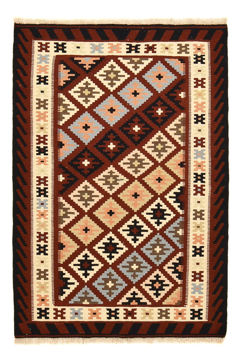 Kelim Carpet - orientalisk matta - 146 x 102 cm - flerfärgad
