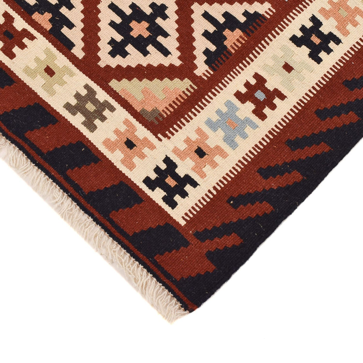 Kelim Carpet - orientalisk matta - 146 x 102 cm - flerfärgad