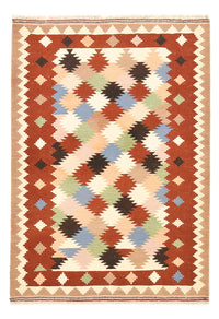Kelim Carpet - orientalisk matta - 150 x 105 cm - flerfärgad