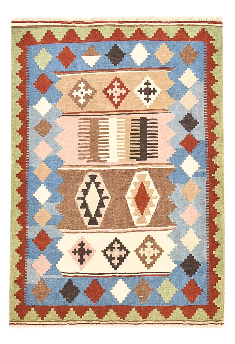 Kelim Carpet - orientalisk matta - 144 x 102 cm - flerfärgad