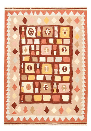 Kelim Carpet - orientalisk matta - 147 x 103 cm - flerfärgad