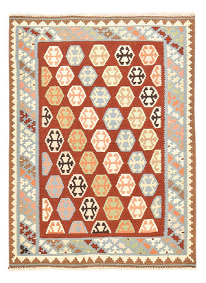Kelim Carpet - orientalisk matta - 145 x 107 cm - flerfärgad