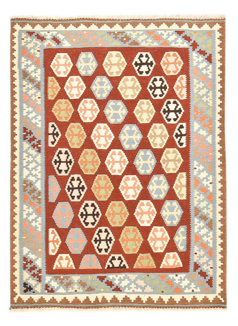 Kelim Carpet - orientalisk matta - 145 x 107 cm - flerfärgad