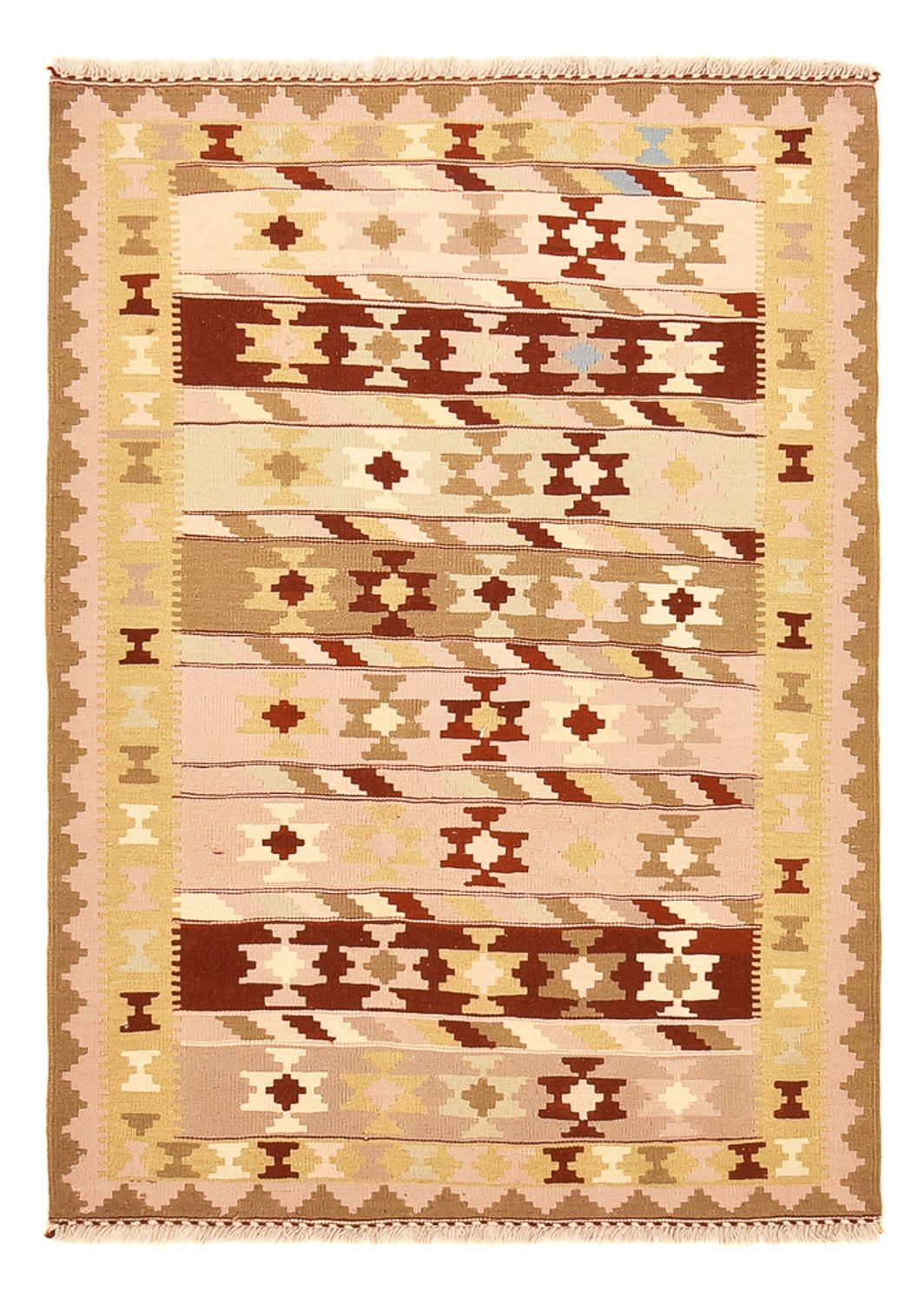 Kelim Carpet - orientalisk matta - 150 x 104 cm - flerfärgad